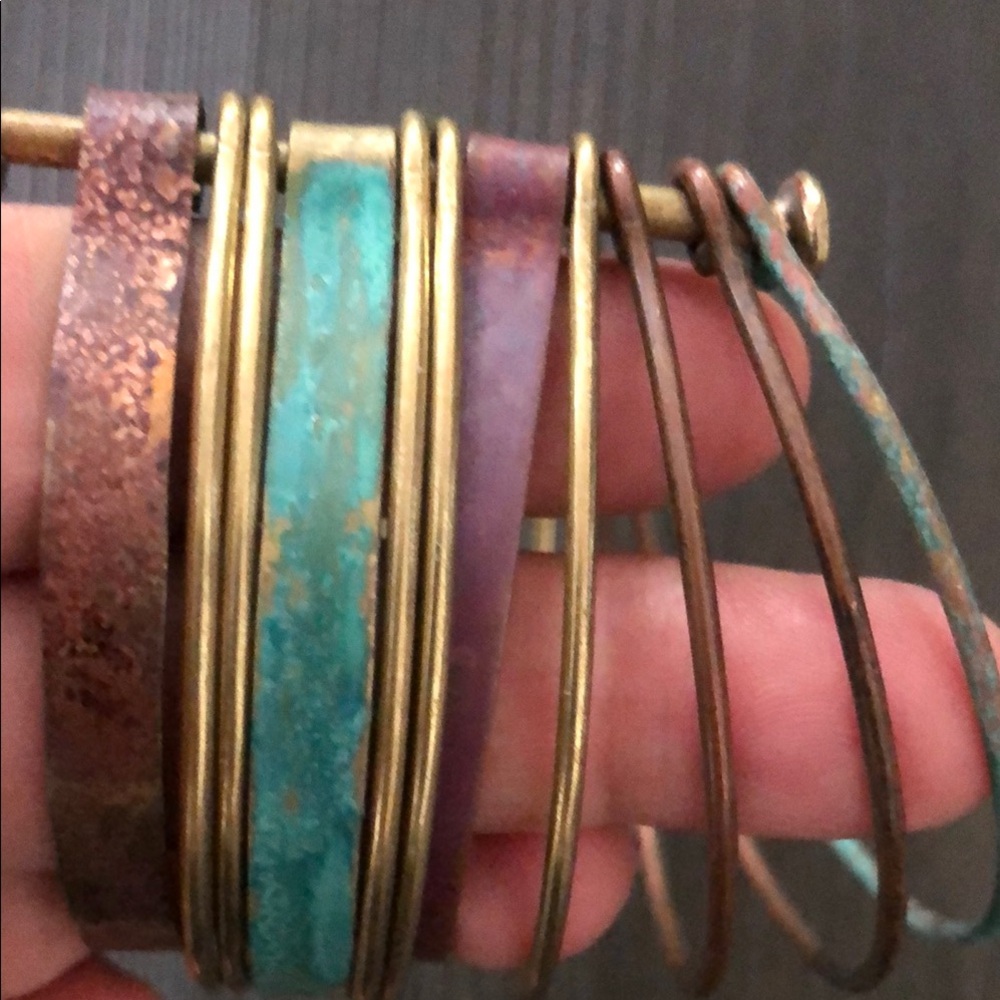 Multicolor And Strand Stack Bangle - image 7